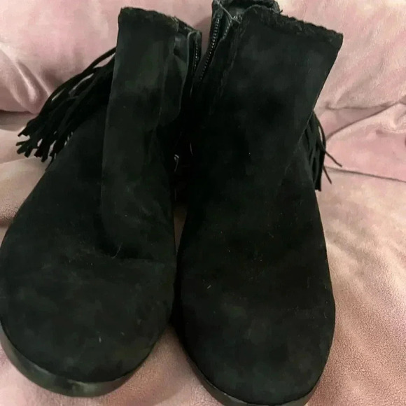 Sam Edelman black suede fringe booties size 7/37 EUC Style “Paige” - Picture 16 of 16